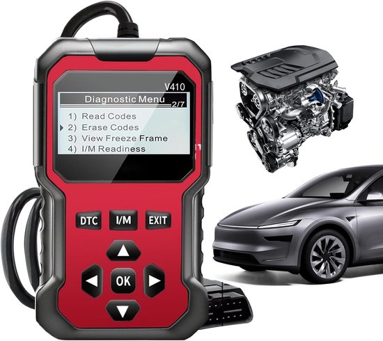 Obd2-code-lesegerät Für Fahrzeuge Fahrzeugcode-lesegerät Mit 12 Sprachen Automatisches Fehlerlesegerät Für Motorradreparaturen Heimwerkstatt Lkw