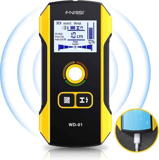 Elektronischer 6-in-1-wandscanner, Neue Positionierungsöffnung, Für Holz, Drähte, Metall Und Träger