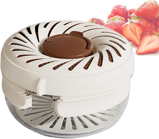 Abtropfkorb Für Die Küche – Gemüsesieb – Lebensmittelzubereitung – Klappbarer Griff – 17 X 17 X 11,5 Cm – Braun