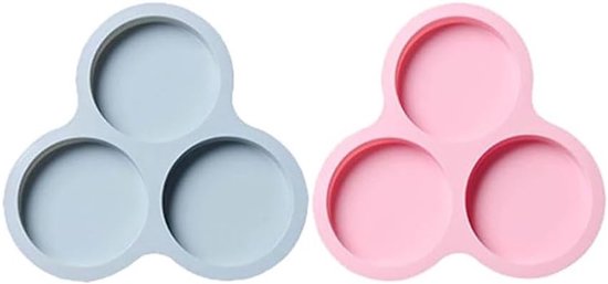 Eierpfanne Für Heißluftfritteuse Silikon-muffinform 2er-pack Zubehör Mit 3 Mulden Antihaft-pfannkuchenpfanne Pfanne Für Spiegeleier Zum Backen