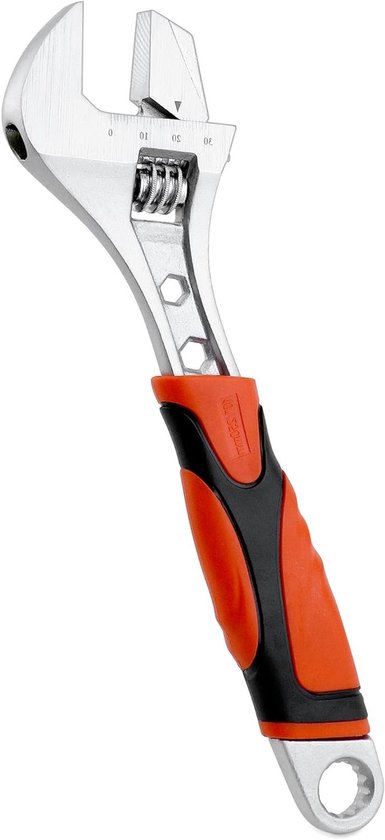 3-in-1 Verstellbarer Maulschlüssel Mit Softgriff, Maximale Öffnungsweite 30 Mm, Aus Vanadiumstahl Für Reparaturen Und Wartungsarbeiten