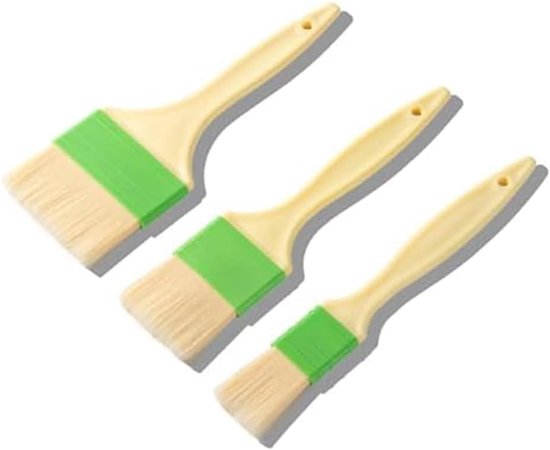 Kochpinsel-set – Marinadenpinsel – Grillen Und Backen – Verschiedene Größen – 3-teilig – Grün
