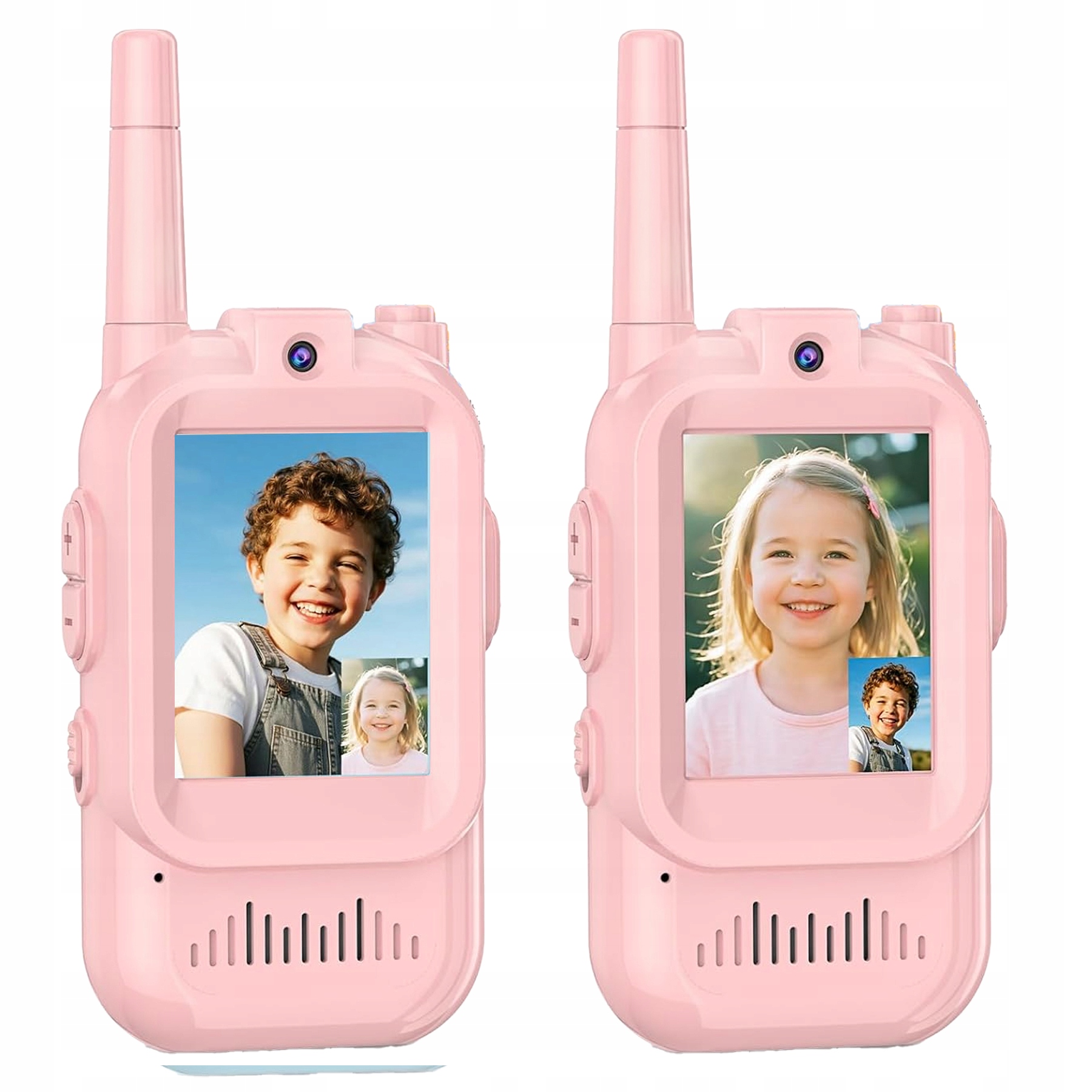 [pacza] 2x Walkie-talkie Mit Videokamera, Wlan-walkie-talkie, Pink Z3500