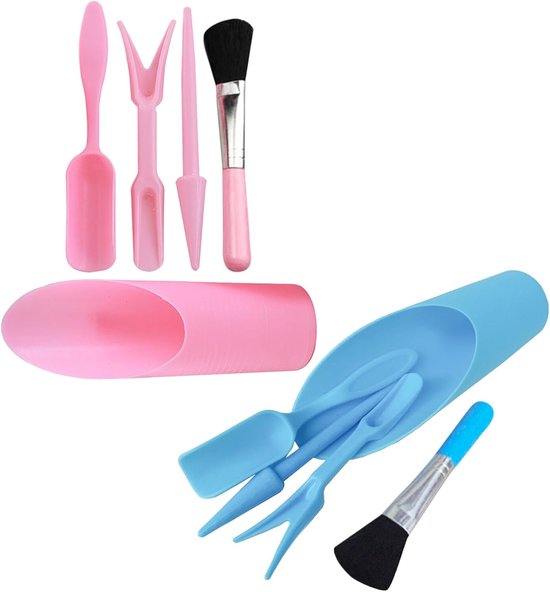 2-teiliges Set Pflanzwerkzeuge Für Sukkulenten Mit Mini-gartenkelle Eimer Und Bürste Ergonomisch Geformt Für Empfindliche Wurzeln Für Blumentöpfe Rosa