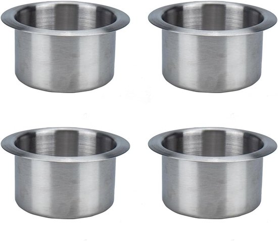 Allecto Outdoor-becherhalter Edelstahl Metall Rost Und Korrosionsbeständig Geeignet Für Trinkbecher Flaschen Und Krüge Im Freien Boot Wohnmobil 4