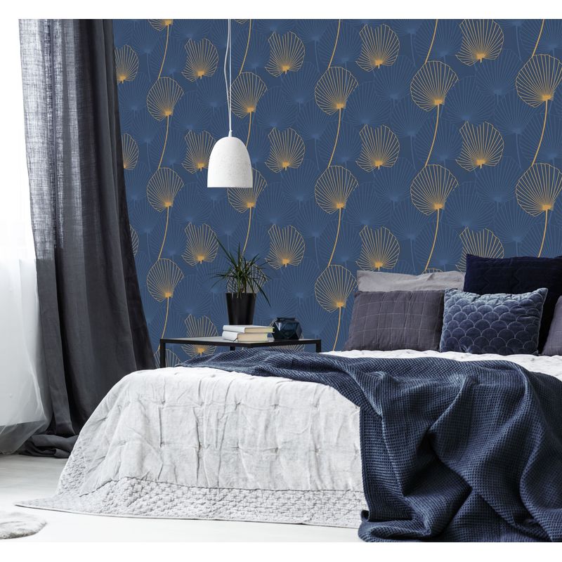Joy De Jouer Tapete 1005 X 52 Cm Blau, Gold