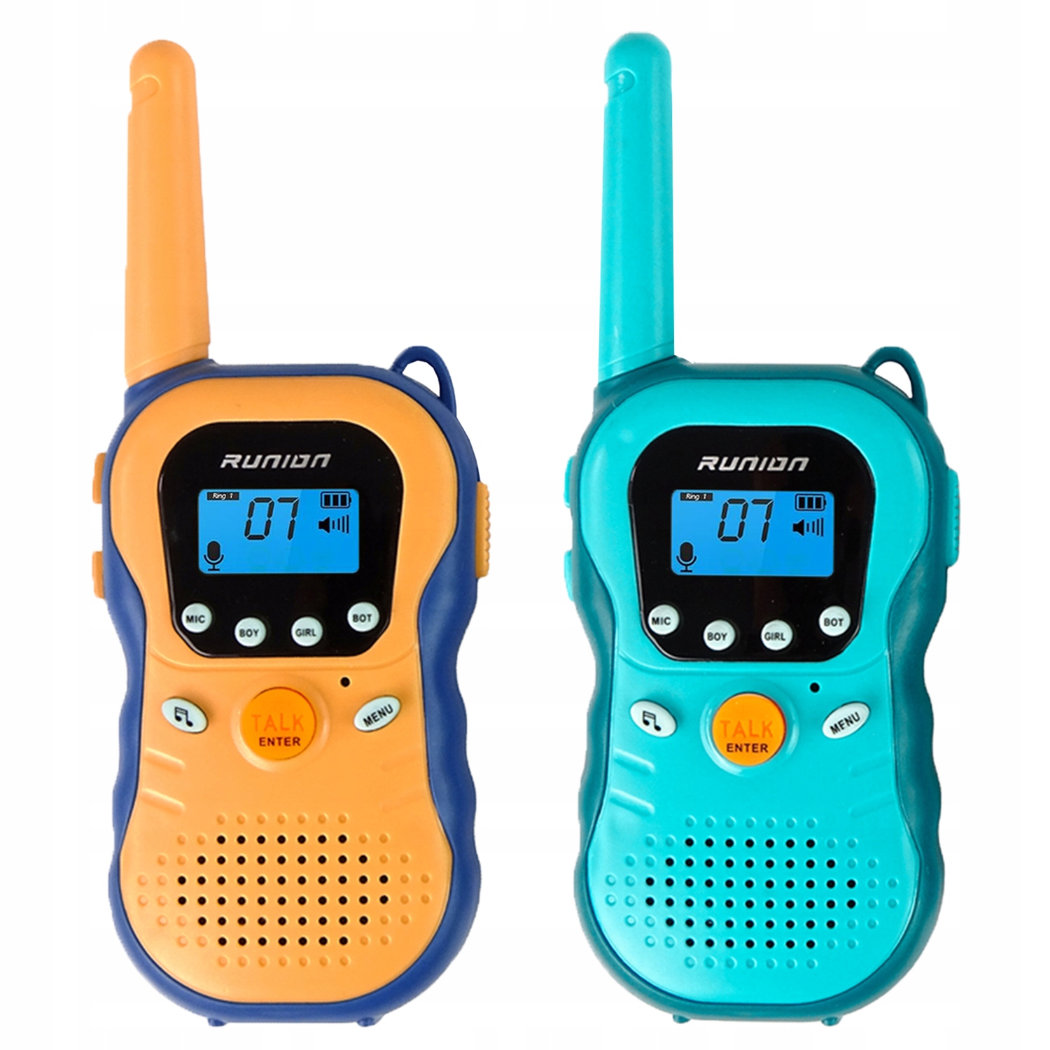 Walkie-talkie-walker Für Kinder, Lcd-display, Reichweite 3 Km, 2 Stück.