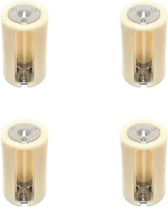3aa (lr6) Auf D-größe Parallelbatterie-konverter-adapterhalter (4 Stück)