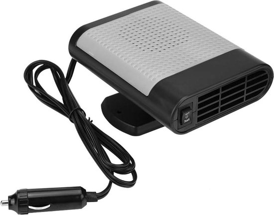 Auto-heizlüfter, Heizung, Entfroster, 12v, Tragbarer Elektrischer Scheibenenteiser, Trockner, Windschutzscheibenenteiser, Schwarz, Grau