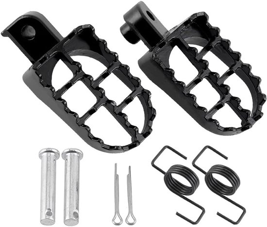 Allecto Plus Fußrasten Aus Aluminium Als Ersatz Für Dirtbike Motocross Pw50 Pw80 Ttr90 8mm 50cc 70cc 90cc 110cc 125cc Beinhaltet 2 90 Zeichen