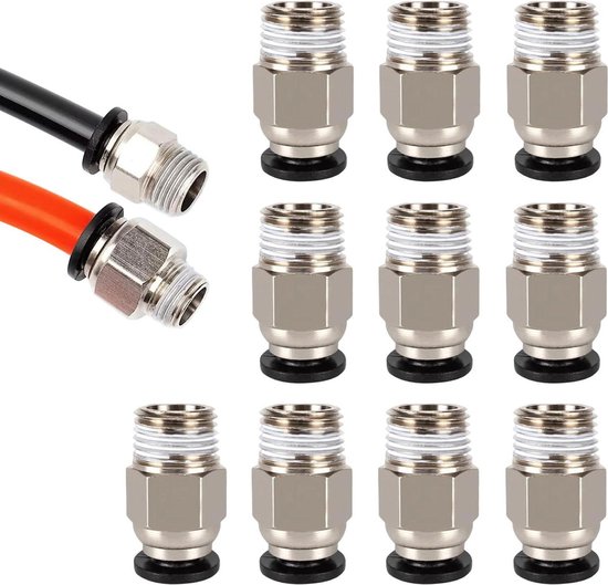 10 Stück Pc4-m10 Pneumatische Schnellkupplungen Für 3d-drucker.