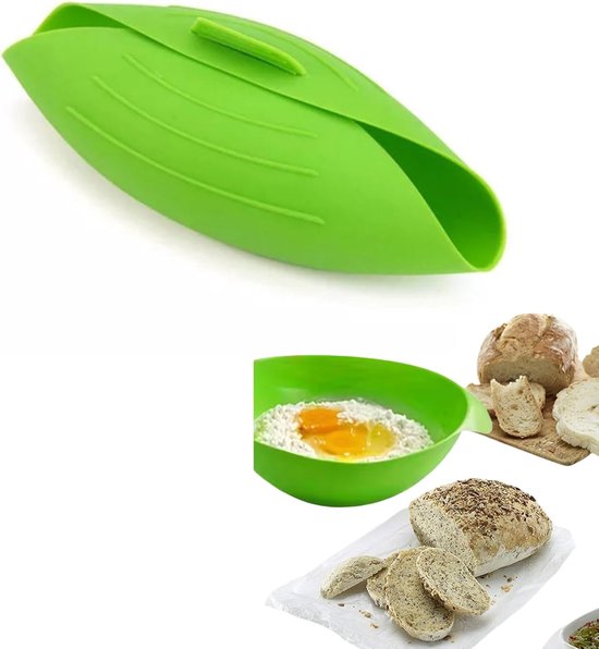 Silikon-brotform / Brotbackform, Flexible Form Für Selbstgebackenes Brot (wie Sauerteig), Einfaches Mischen, Gehenlassen Und Backen (grün)