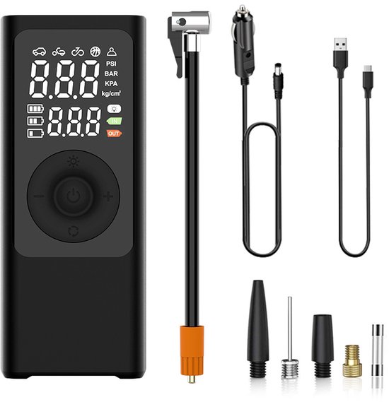 Elektrische Luftpumpe, Akku-kompressor, Akkupumpe, Elektrisch, 150 Psi, 7800 Mah, Tragbarer Akku-kompressor Mit Digitalem Lcd-display, Druck