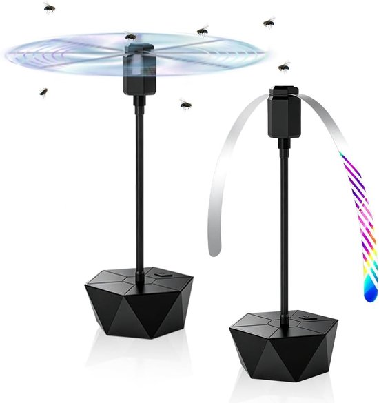 Fliegenabweisender Ventilator 2er-set Ohne Chemische Inhaltsstoffe Mit Ventilatorflügeln Geeignet Für Den Innen Und Außenbereich Wehrt Mücken Und