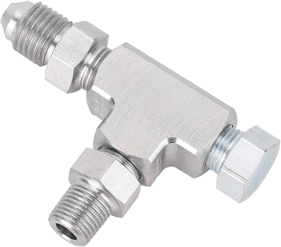 3-wege-t-stück, 1/8 Npt Auf 4an Adapter Mit Steckblock, Öldrucksensor Für Wasser-, Gas- Und Kraftstoffschläuche