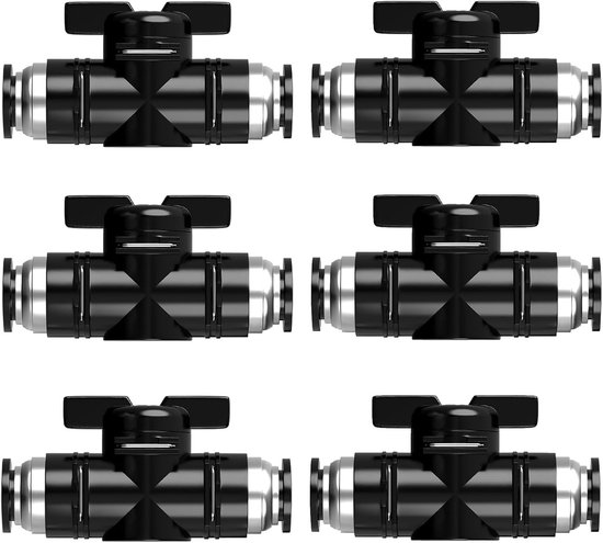 6 Stück Gerade Pneumatische Kupplungen 8 Mm – Für Luftschläuche, Schnell Und Luftdicht
