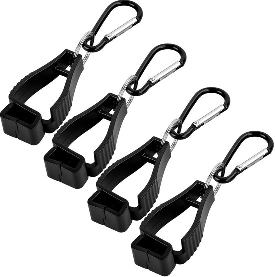 Handschuhhalter Handschuhclip-halterung 4er-set Klemmhalterung Für Arbeitshandschuhe Planenclip Mit Karabinerhaken Multifunktionaler Gegen Und Schwarz
