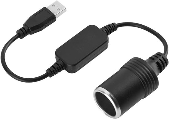 Usb-anschluss Auf 12-v-zigarettenanzünder-adapter 5-v-usb-a-stecker Auf 12-v-zigarettenanzünderbuchse-konverter Für Fahrtenschreiber Dvr Dashcam 0,6