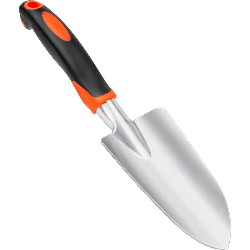 Gartenschaufel Und Handschaufel, Kleine, Robuste Schaufel Mit Ergonomischem Griff, Gartengeräte Zum Graben, Rostbeständige Gartengeräte, Orange.