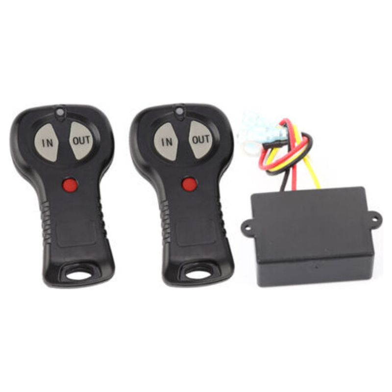 Cocoarm Heavy Duty 12v Universal-seilwinden-fernbedienungsset Mit Doppelsender Für Große Entfernungen, Geeignet Für 17.000 Lb Seilwinden Für Pkw Und Lkw.