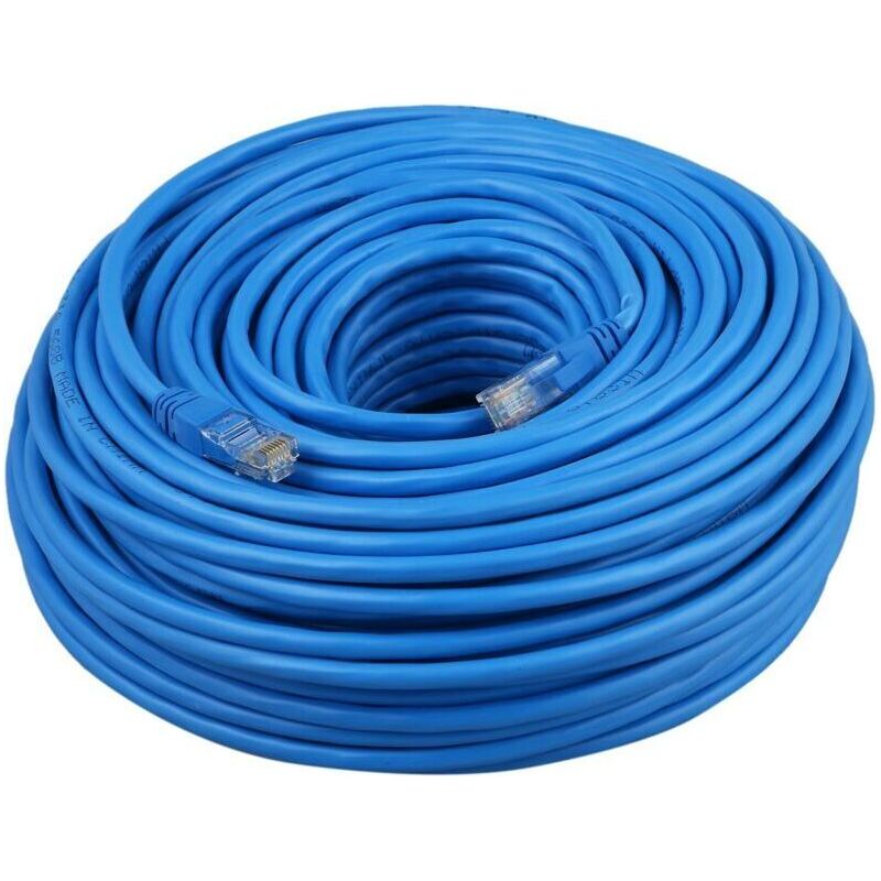 Flaches Cat6 Rj45 Ethernet-kabel 1000 Mbit/s 50 M Länge Netzwerkanschluss