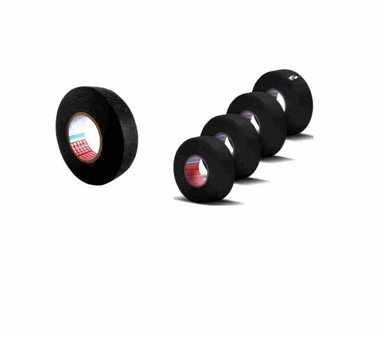 Flammhemmendes Isolierband 5 Rollen Schwarzes Isolierband Für Kabelbäume Baumwollband Elektroisolierband Für Kabelbäume Elektroisolierband Für 19 10