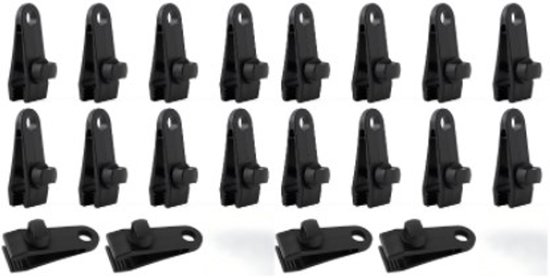 20er-pack Planenklemmen Planenklemmen Kunststoff-planenbefestigungen Campingzeltklemmen Zeltklemmen Planenhalter Verstellbare Montageklemmen Für