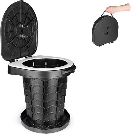 Tragbare Campingtoilette Mit Deckel Tragbare Toilette Mit Müllbeutel Trockentoilette Geeignet Für Camping Grillen Reisen Angeln Strand Und 34 5 X