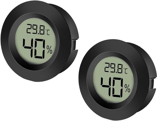 2er-pack Digitales Lcd-hygrometer-thermometer Feuchtigkeitsmesser Und Temperaturmesser Für Innen Und Außenbereiche Geeignet Für Gewächshäuser Und