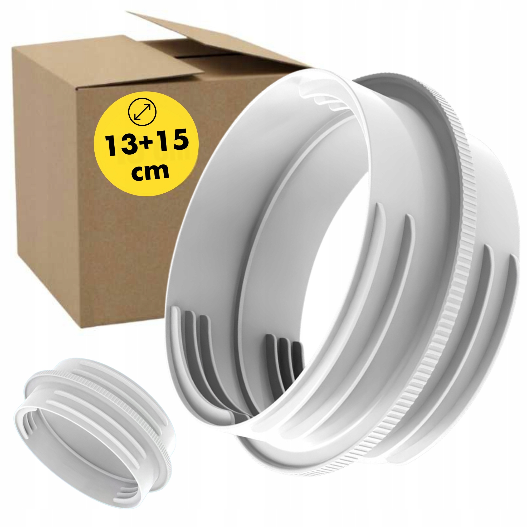 Adapter - Verbindungsstück - Reduzierstück Für Tragbare Klimaanlagenrohre 13 Cm / 15 Cm