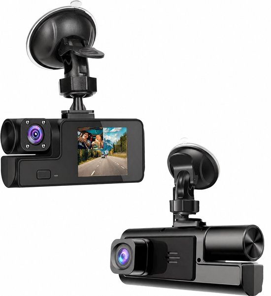 Dashcam – Autokamera – 1080p Dual-dashcam – 170°-weitwinkel-fahrzeugkamera – Wdr, G-sensor – Loop-aufnahme, Nachtsicht