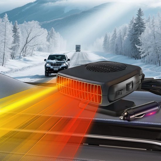 Autoheizung 200 W 12 V Tragbarer Heizlüfter 360 Drehung Schnelles Aufheizen Scheibenenteiser Geeignet Für 12-v-anschluss Geeignet Für Pkw Busse