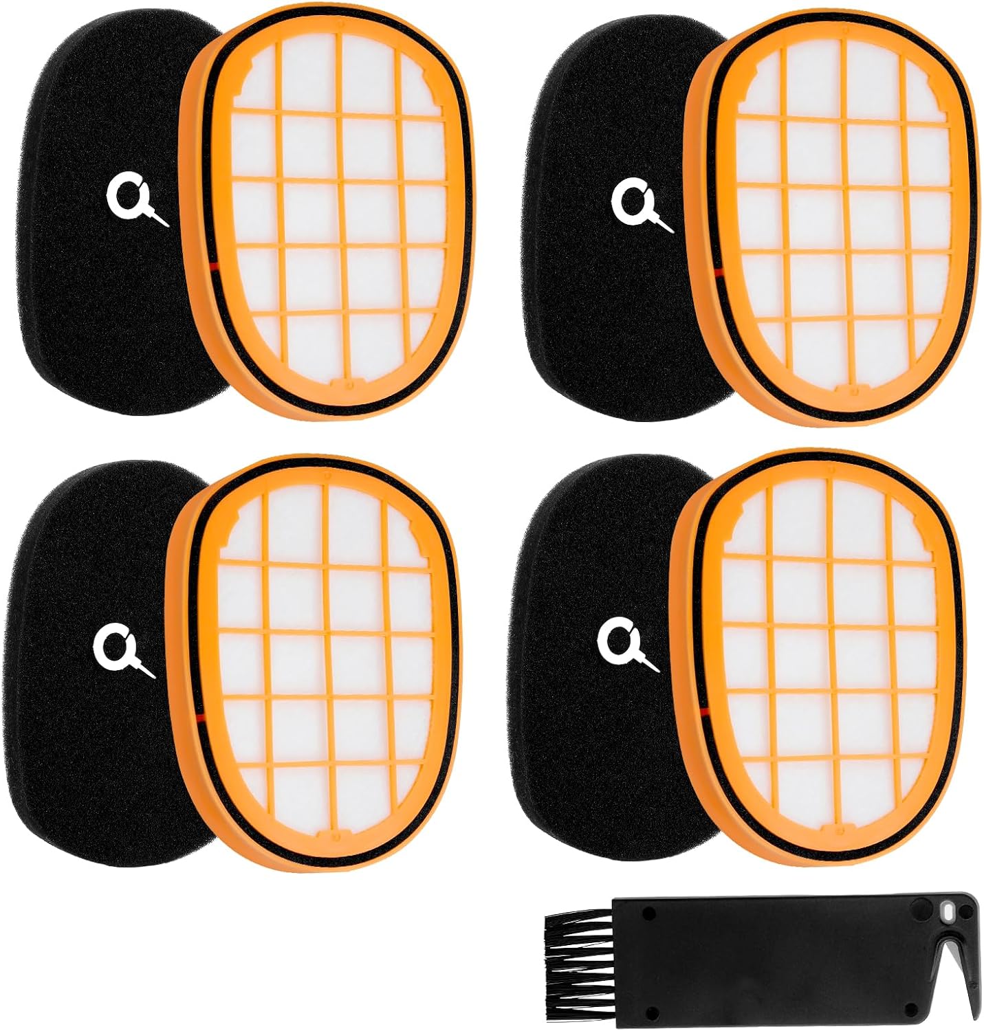 4er-set Staubsaugerfilter + Vogelbürste – Kompatibel Mit Philips Speedpro Max / 8000 Serie Ersatzteile, Staubsaugerzubehör, Wiederverwendbar, Diy-reinigung