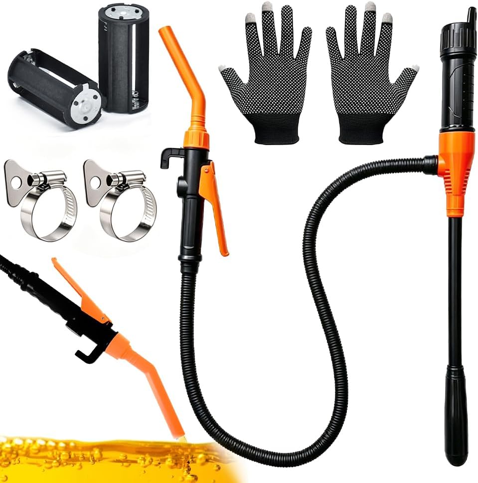 Elektrische Kraftstoffpumpe – Batteriebetrieben, 2,4 Gpm (9 L/min) Kraftstoffförderpumpe, Elektrische Benzinpumpe, Für Benzin, Diesel, Motoröl, Kraftstoffe