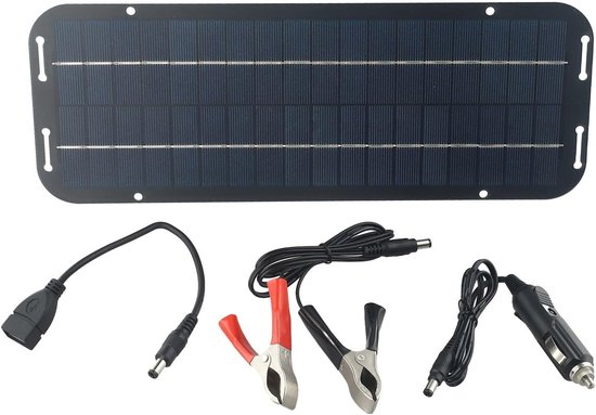 12v Monokristallines Solarpanel – Batterieladegerät Mit Sperrdioden – Wasserdicht