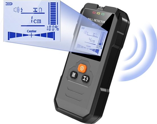 4-in-1 Elektronischer Detektor Wandscanner Metallrohrdetektor Mit Lcd-bildschirm Zur Erkennung Von Holz Metall Und Drähten In Wänden Magnetisch