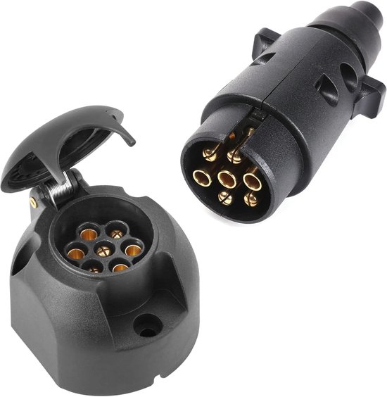 Anhängerstecker, 7-polig, Weiblich, Für Autoanhänger, Wohnwagen, Fahrradträger