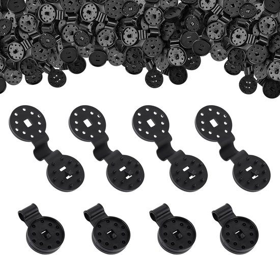 100 Stück Clips Für Schattierungsgewebe, Kunststoffclips Für Schattierungsgewebe, Clips Für Gartennetze, Befestigungsclips Für Schattierungsnetze, Geeignet Für Schwimmbäder