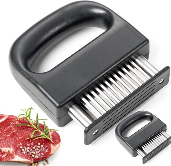 Fleischklopfer Fleischhammer Mit 48 Ultrascharfen Edelstahlklingen Ein Küchenhelfer Zum Zartmachen Von Rind Puten Fisch Grill Und Schweinefleisch