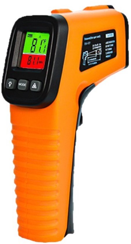 Infrarot-thermometer 50 C Bis 550 C 58 F Bis 1022 F Berührungsloses Laser-thermometer Mit Hintergrundbeleuchtetem Digitalem Lcd-display Und