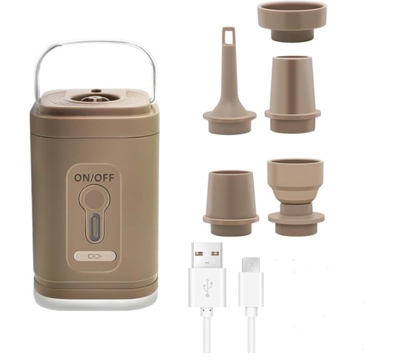 Elektrische Mini-luftpumpe Tragbare Reise-luftpumpe 2-in-1-pumpe Für Luftmatratzen Und Vakuumbeutel Campingpumpe Zum Aufblasen Und Ablassen Der 5 5
