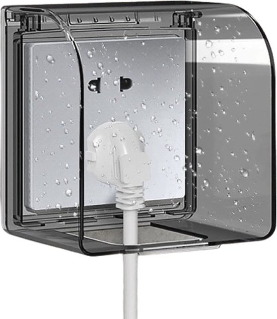 1 Stück – Kindersichere Steckdosenabdeckung Modell 86, Universelles Wasserdichtes Steckdosengehäuse – 12,2 × 10,8 × 7,3 Cm – Wasserdichte Außensteckdosen, Geeignet Für Schalter