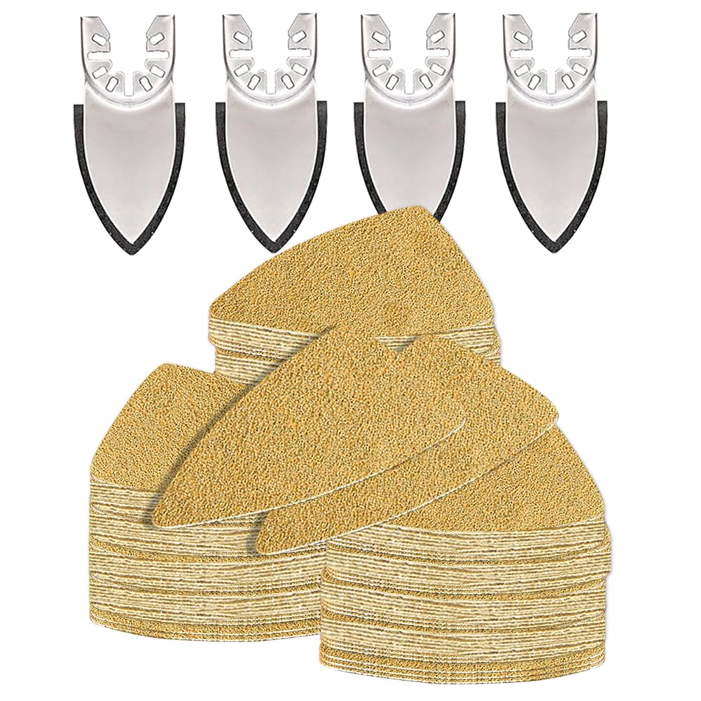 124-teiliges Multitool-fingerschleifset, Kompatibel Mit Einhell- Und Ryobi-delta-schleifmaschinen Mit Verschiedenen Körnungen, Ideal Für Enge Stellen Oder Kurven, Holz, Metall, Schleifen Und Polieren