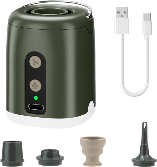 Elektrische Mini-luftpumpe 2-in-1-magnetpumpe 4 5 Kpa Für Luftmatratzen Mit Led-beleuchtung Und 4 Düsen Diese Minipumpe Eignet Sich Zum Aufpumpen 4,5