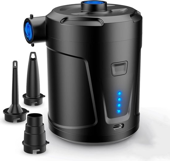 Luftpumpe Luftkompressor Elektrische Luftpumpe Poolpumpe Tragbar 5200 Mah 400 L Min Wiederaufladbarer Akku Mit 3 Luftdüsen Hochleistungspumpe Für