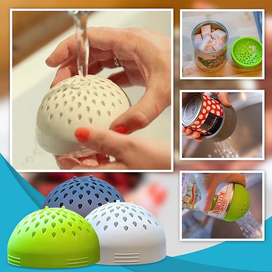 3 Teiliges Siebset Mini Abtropfsieb Tragbarer Silikon Abtropfkorb Mini Abtropfsieb Für Konservendosen Abtropfdeckel Schnelles Abtropfen Und Aufbe