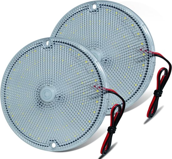 Schlanke 12v 24v Led-deckenleuchte Für Den Innenbereich Mit Schalter 60 Hochhelle Leds Dc 9-85v Weitspannungsbereich Geeignet Für Wohnmobile Lkws 2