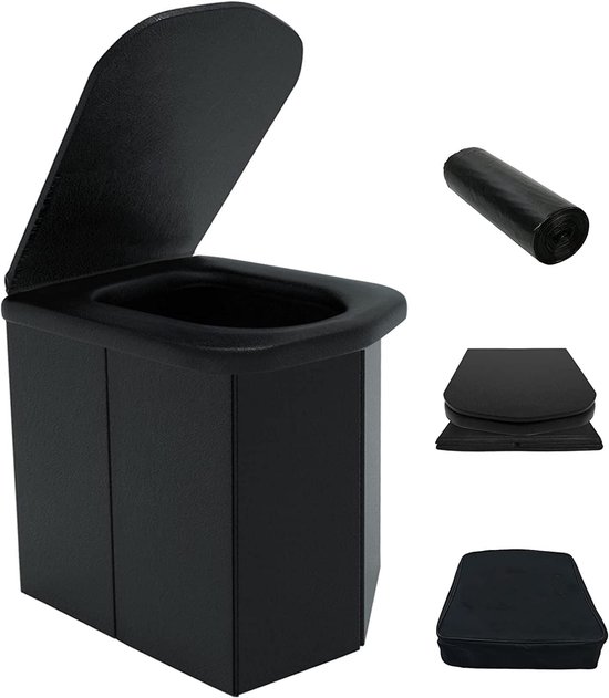 Tragbare Campingtoilette – Faltbar – Leicht – 42 Cm Sitzhöhe