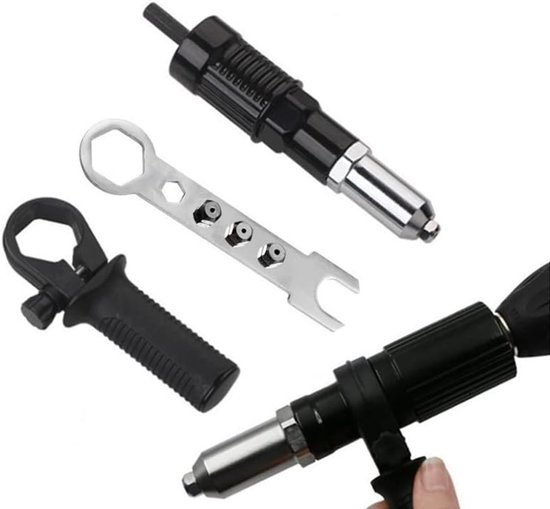 Nietpistolen Einsetzwerkzeuge Adapterköpfe Für Elektrische Nietpistolen Handwerkzeugset Mit Anschlüssen Bohrnietaufsätze Geeignet Für Und