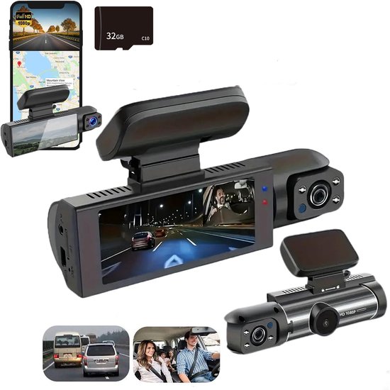 4k-dashcam Mit Dual-objektiv Weitwinkelkameras Vorne Und Hinten 24-stunden-parküberwachung 3 16-zoll-bildschirm Und Nachtsichtfunktion Diese Sie 3,16